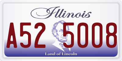 IL license plate A525008