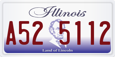 IL license plate A525112