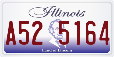 IL license plate A525164