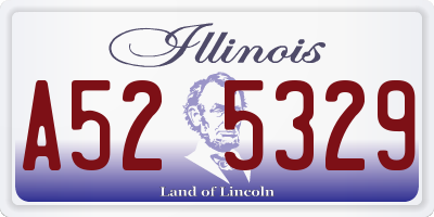 IL license plate A525329