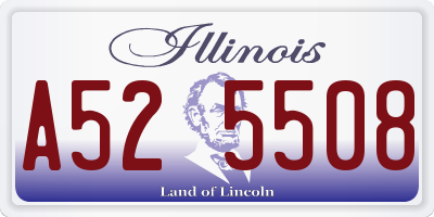 IL license plate A525508