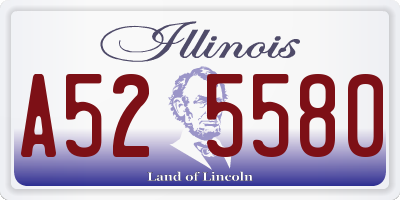 IL license plate A525580
