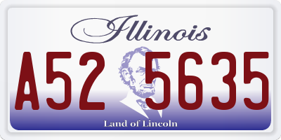 IL license plate A525635