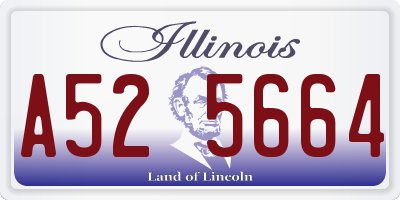 IL license plate A525664