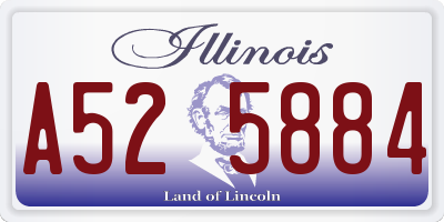 IL license plate A525884