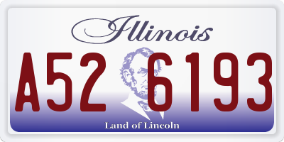 IL license plate A526193