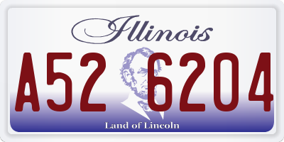 IL license plate A526204