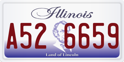 IL license plate A526659
