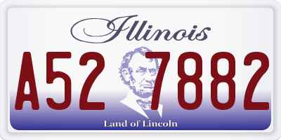IL license plate A527882