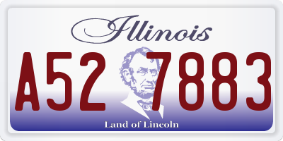 IL license plate A527883