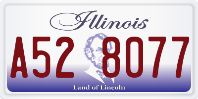 IL license plate A528077
