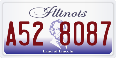 IL license plate A528087