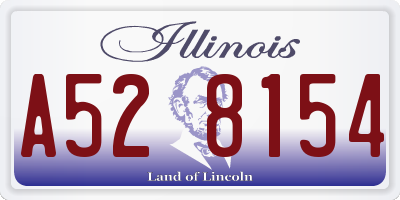 IL license plate A528154