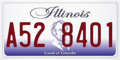 IL license plate A528401