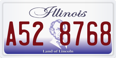 IL license plate A528768