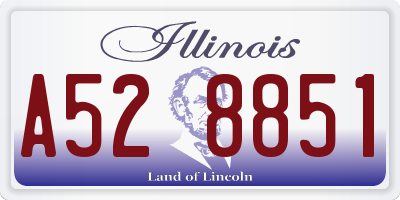 IL license plate A528851