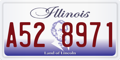 IL license plate A528971