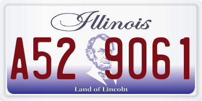 IL license plate A529061