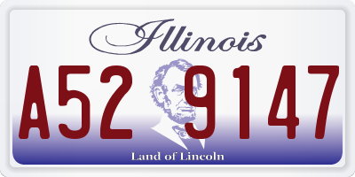 IL license plate A529147