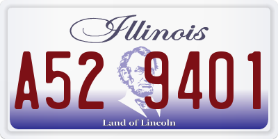 IL license plate A529401