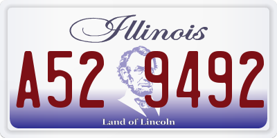 IL license plate A529492