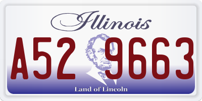 IL license plate A529663