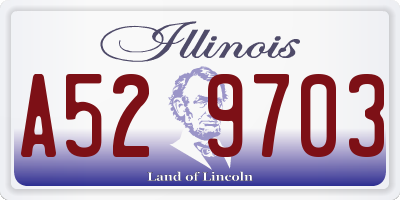 IL license plate A529703
