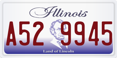 IL license plate A529945