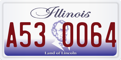IL license plate A530064