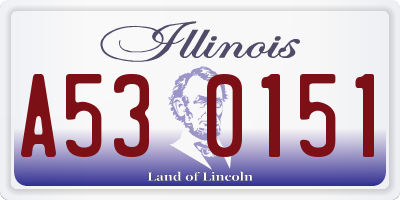 IL license plate A530151