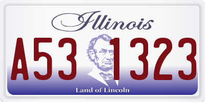 IL license plate A531323