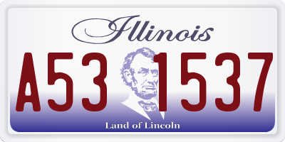 IL license plate A531537