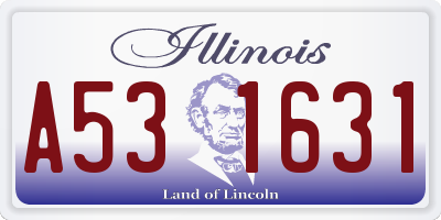 IL license plate A531631
