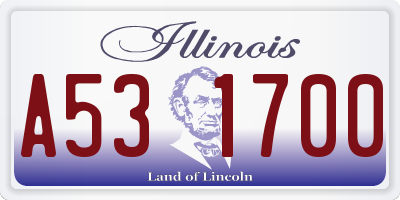 IL license plate A531700