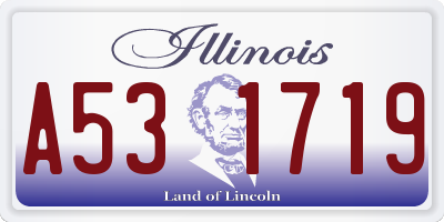 IL license plate A531719