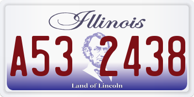 IL license plate A532438