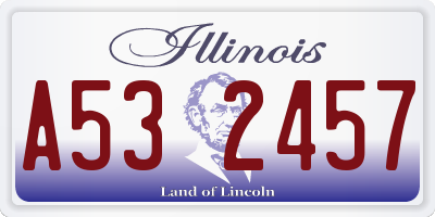 IL license plate A532457