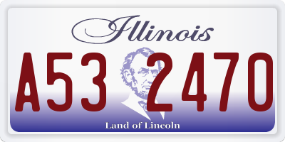 IL license plate A532470