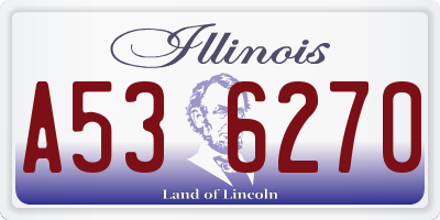 IL license plate A536270