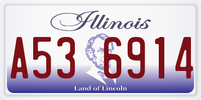 IL license plate A536914