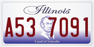 IL license plate A537091