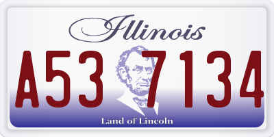IL license plate A537134