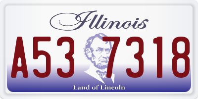 IL license plate A537318