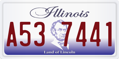IL license plate A537441