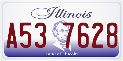 IL license plate A537628