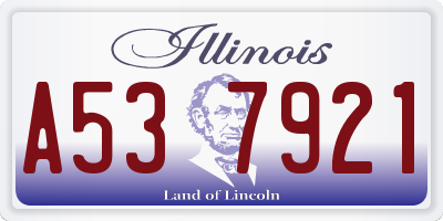 IL license plate A537921