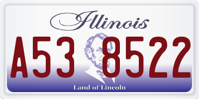 IL license plate A538522