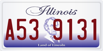IL license plate A539131