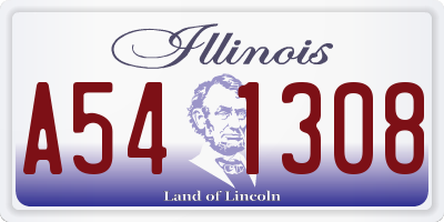 IL license plate A541308
