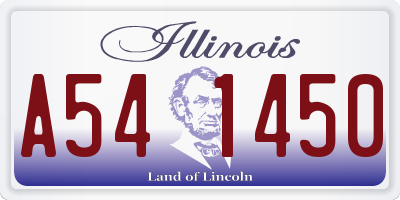IL license plate A541450
